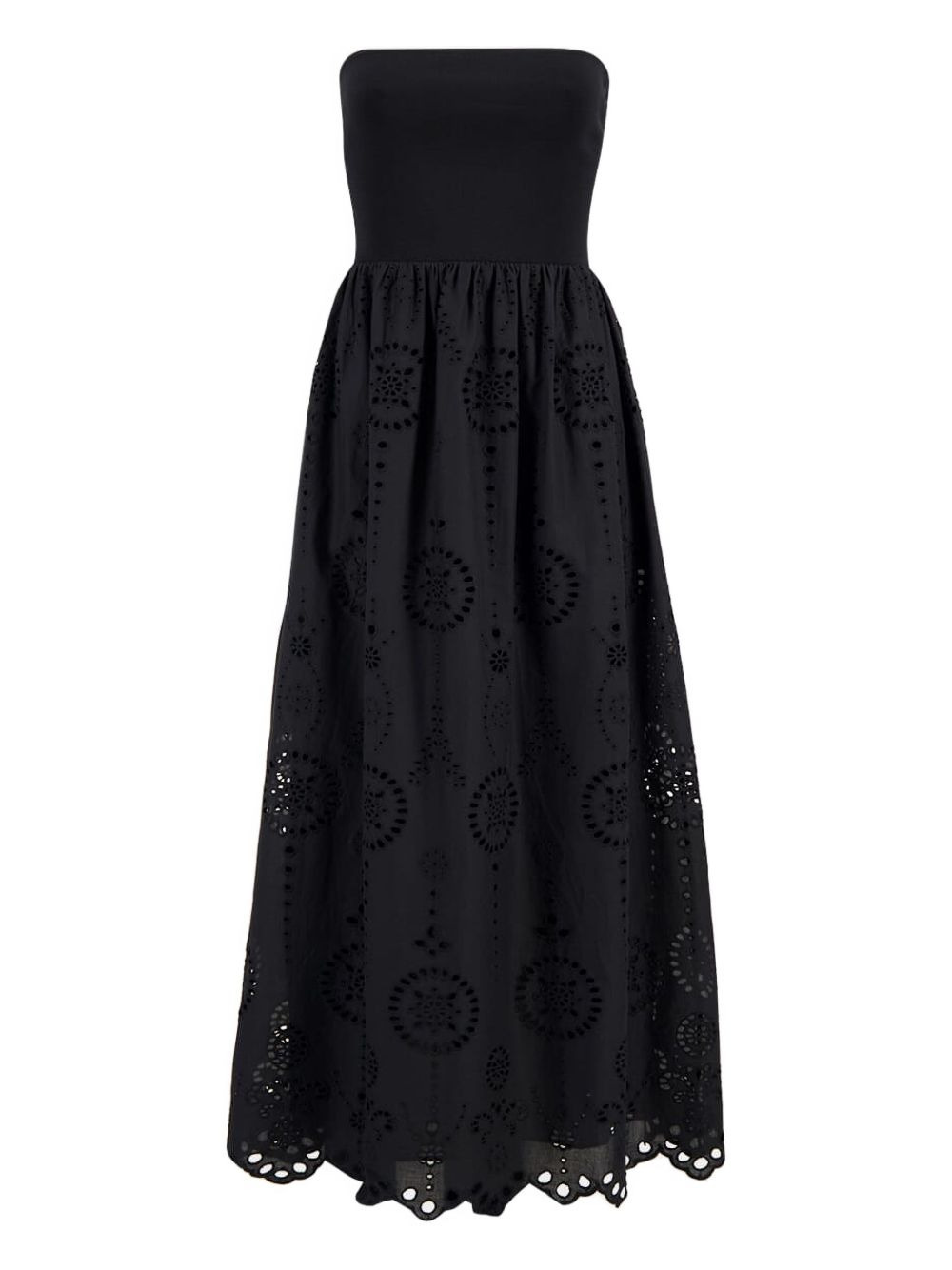 strapless broderie-anglaise maxi dress - 2
