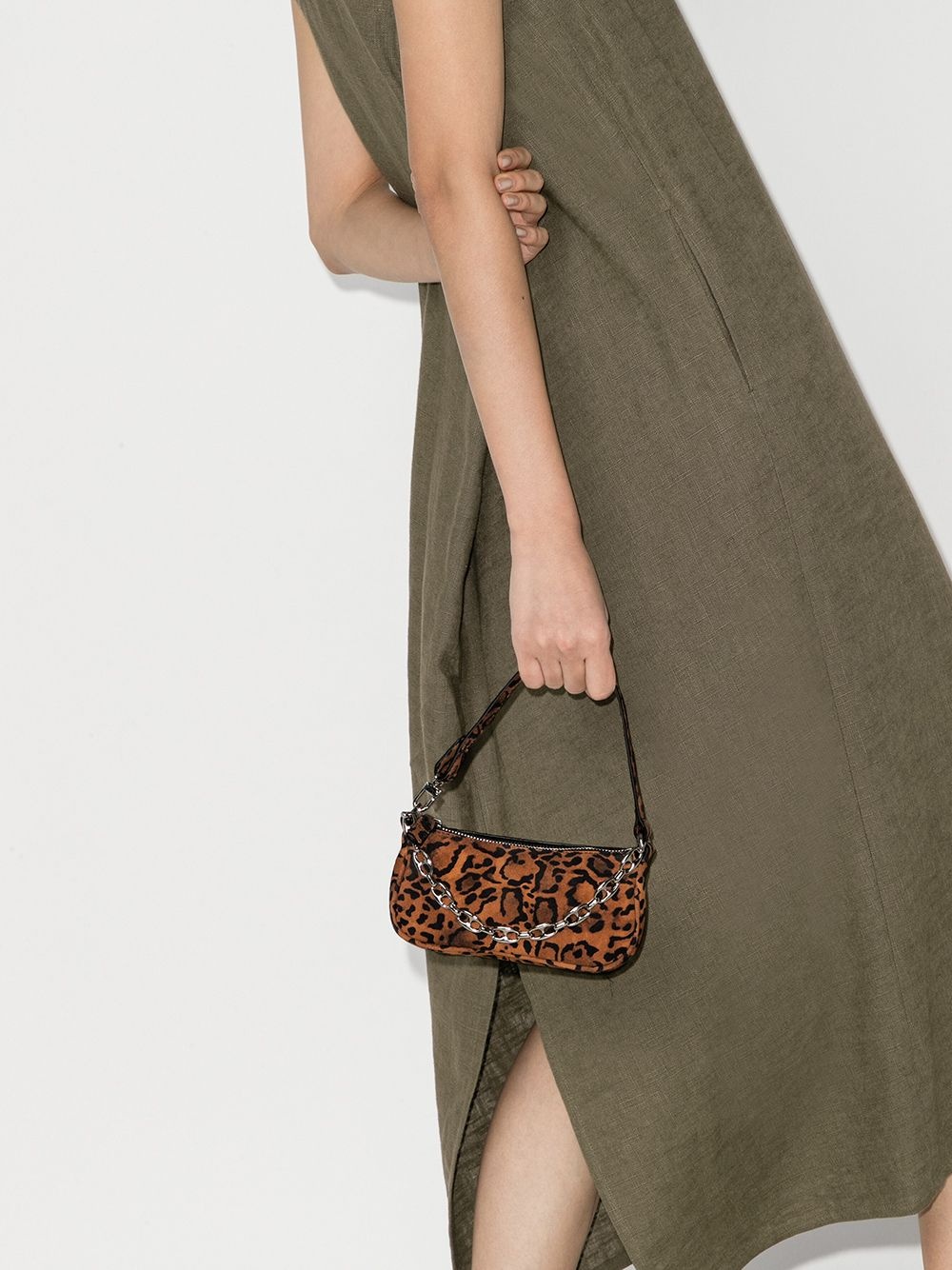 mini Rachel leopard-print suede bag - 2