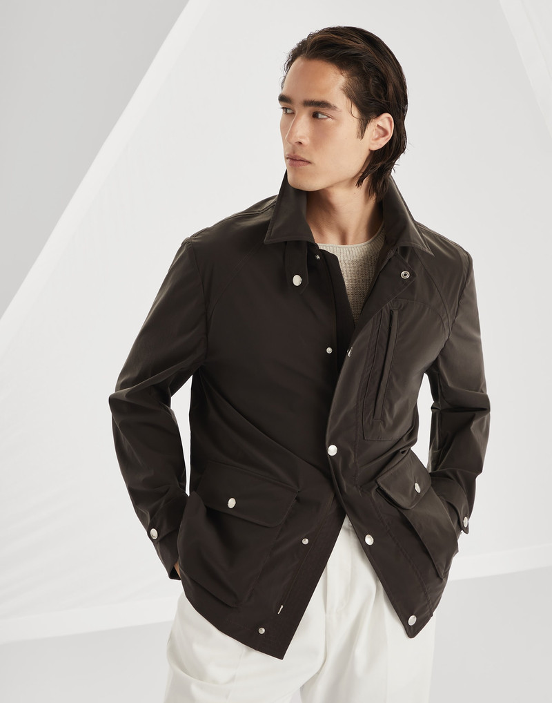 Water-resistant bonded cotton unlined field jacket 1