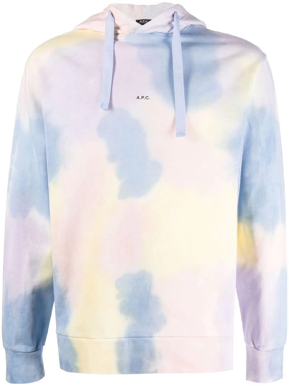 tie-dye logo-print hoodie - 1