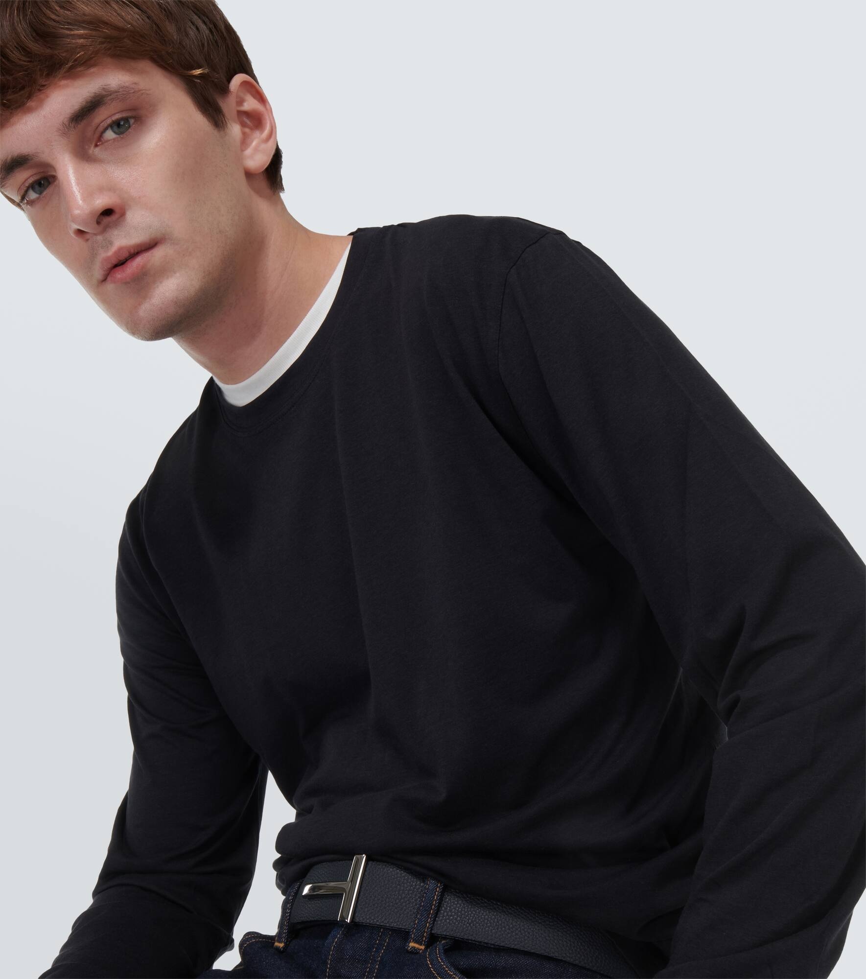 Cotton-blend sweatshirt - 4