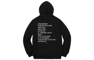 Supreme Supreme The Velvet Underground Hooded Sweatshirt 'Black' SUP-FW19-424 outlook