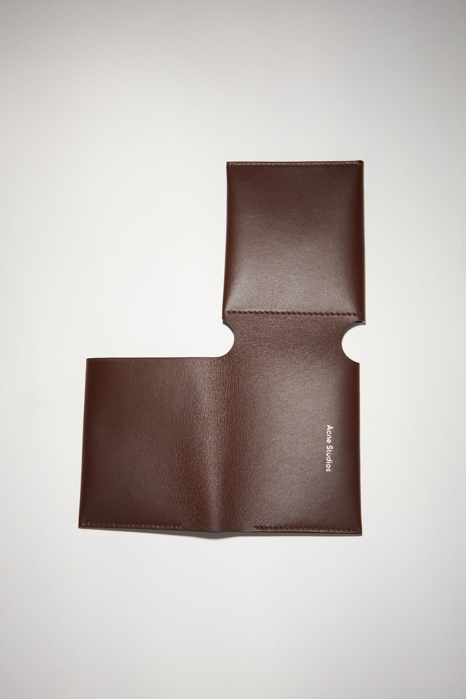 Trifold card wallet - Dark brown - 2