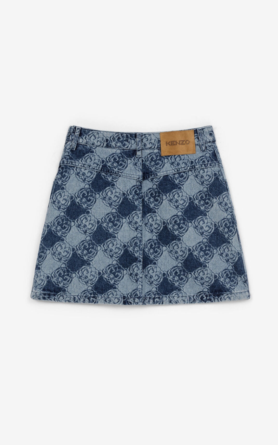 K-Tiger denim monogram miniskirt - 5