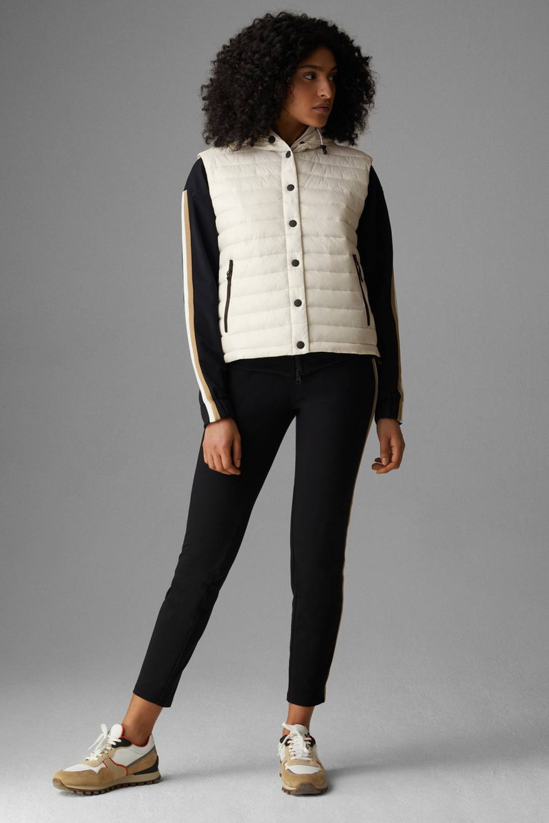 BOGNER KANYA QUILTED WAISTCOAT IN CREAM outlook