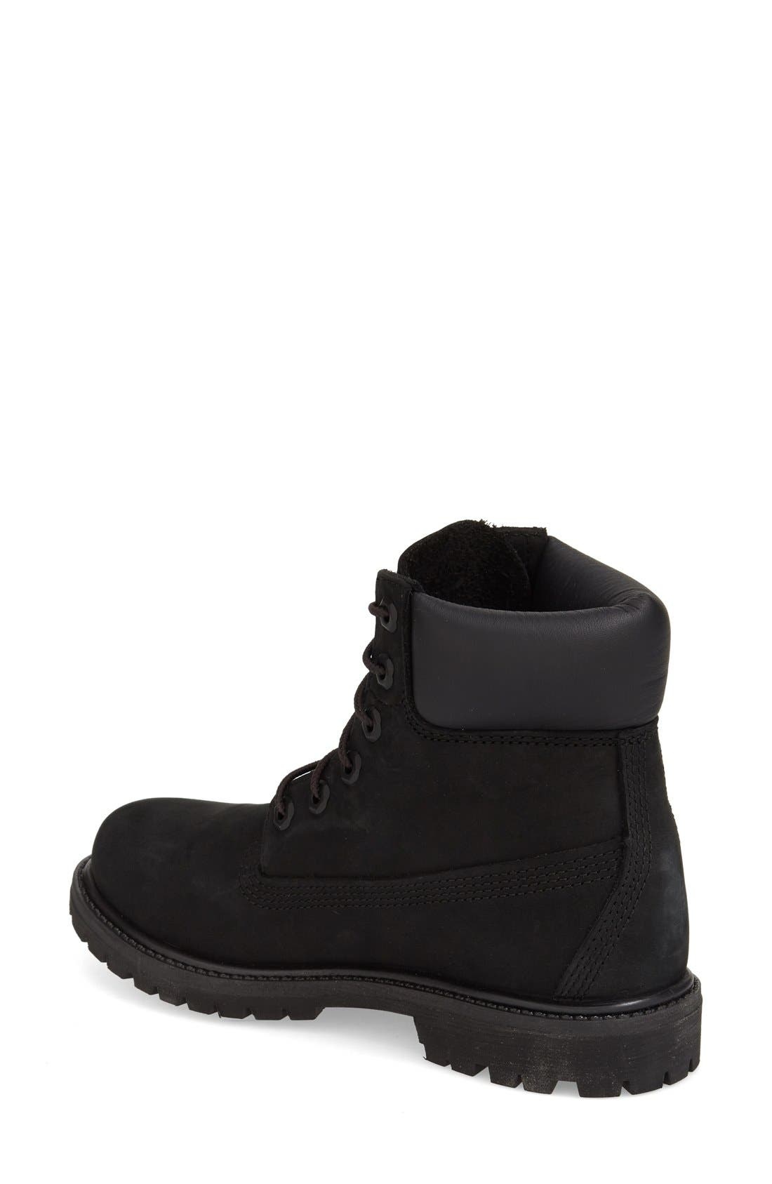 Timberland Premium Waterproof Lug Sole Boot in Black Nubuck Leather at Nordstrom - 2