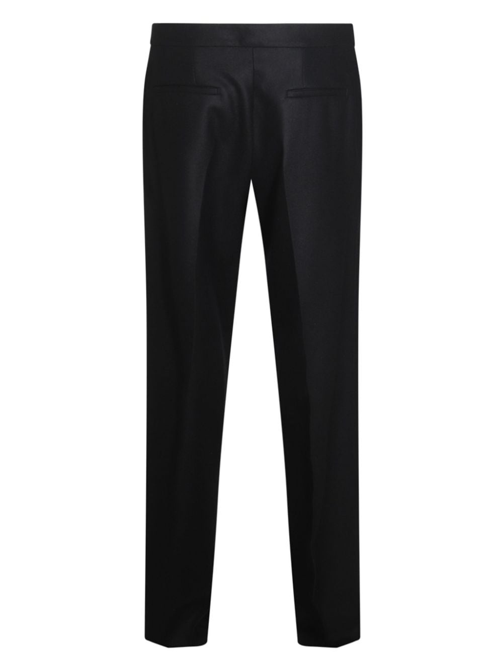 wool straight-leg trousers - 2