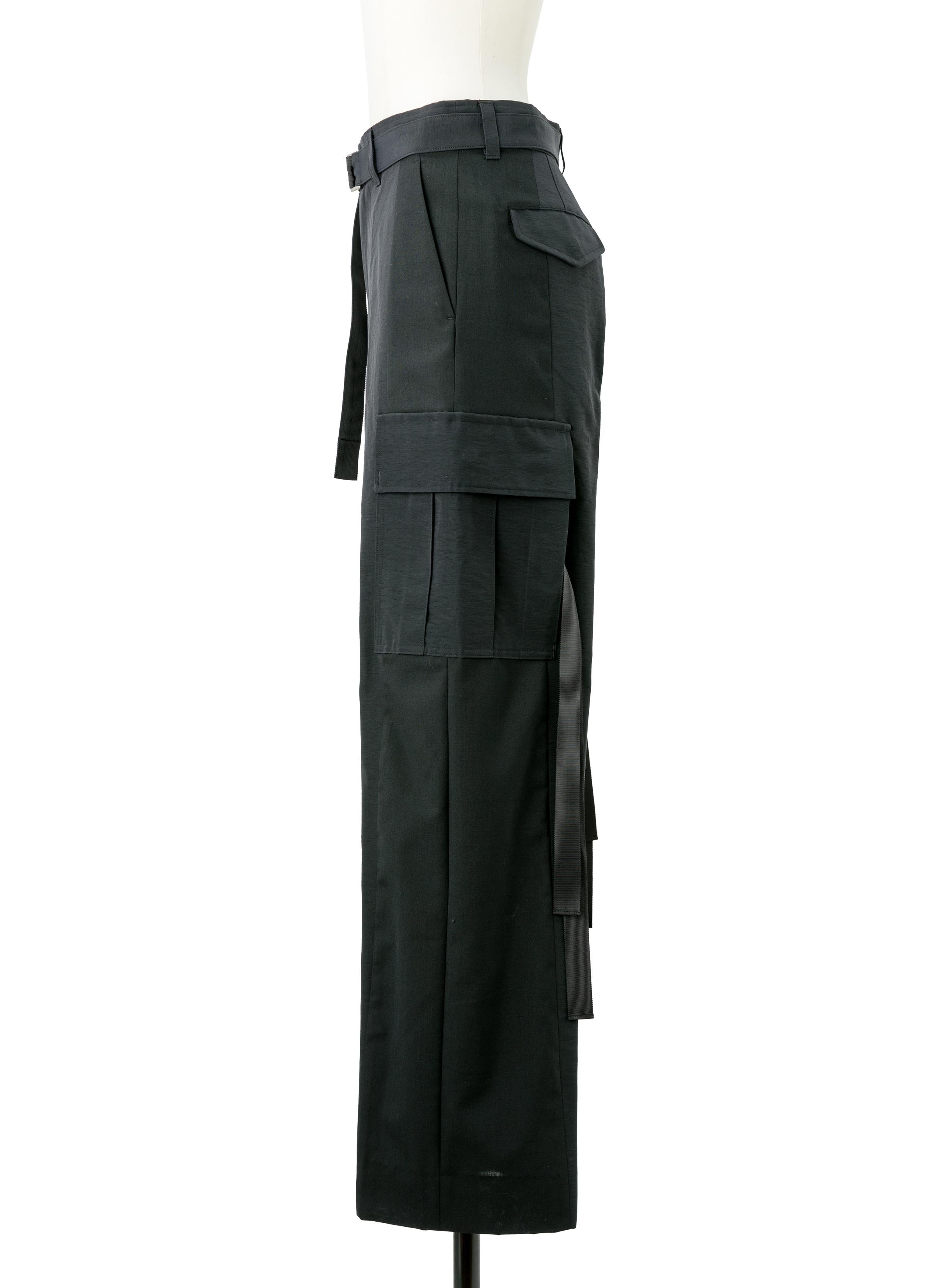 sacai 国内買付 Grosgrain x Suiting Pants sacai Grosgrain x Suiting Pants | REVERSIBLE