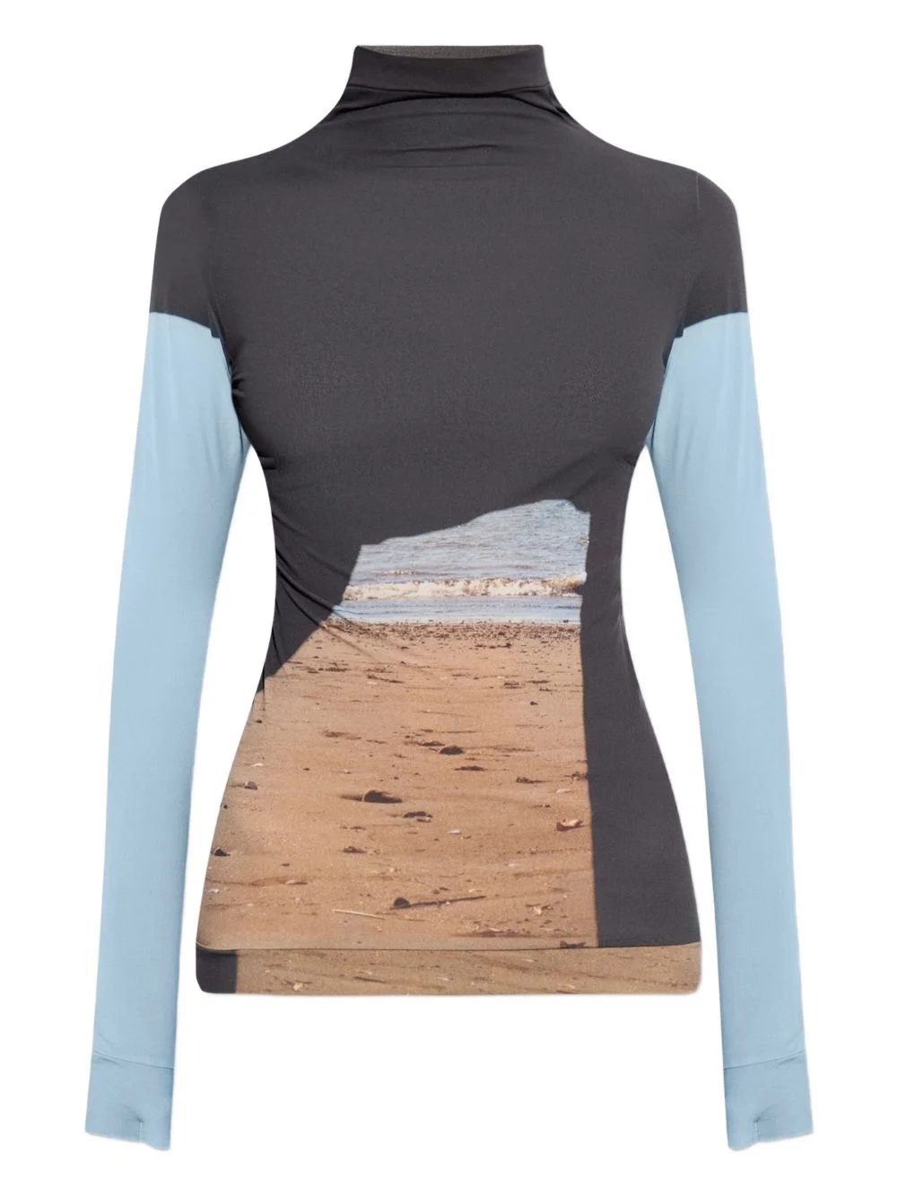 long-sleeved graphic top - 1
