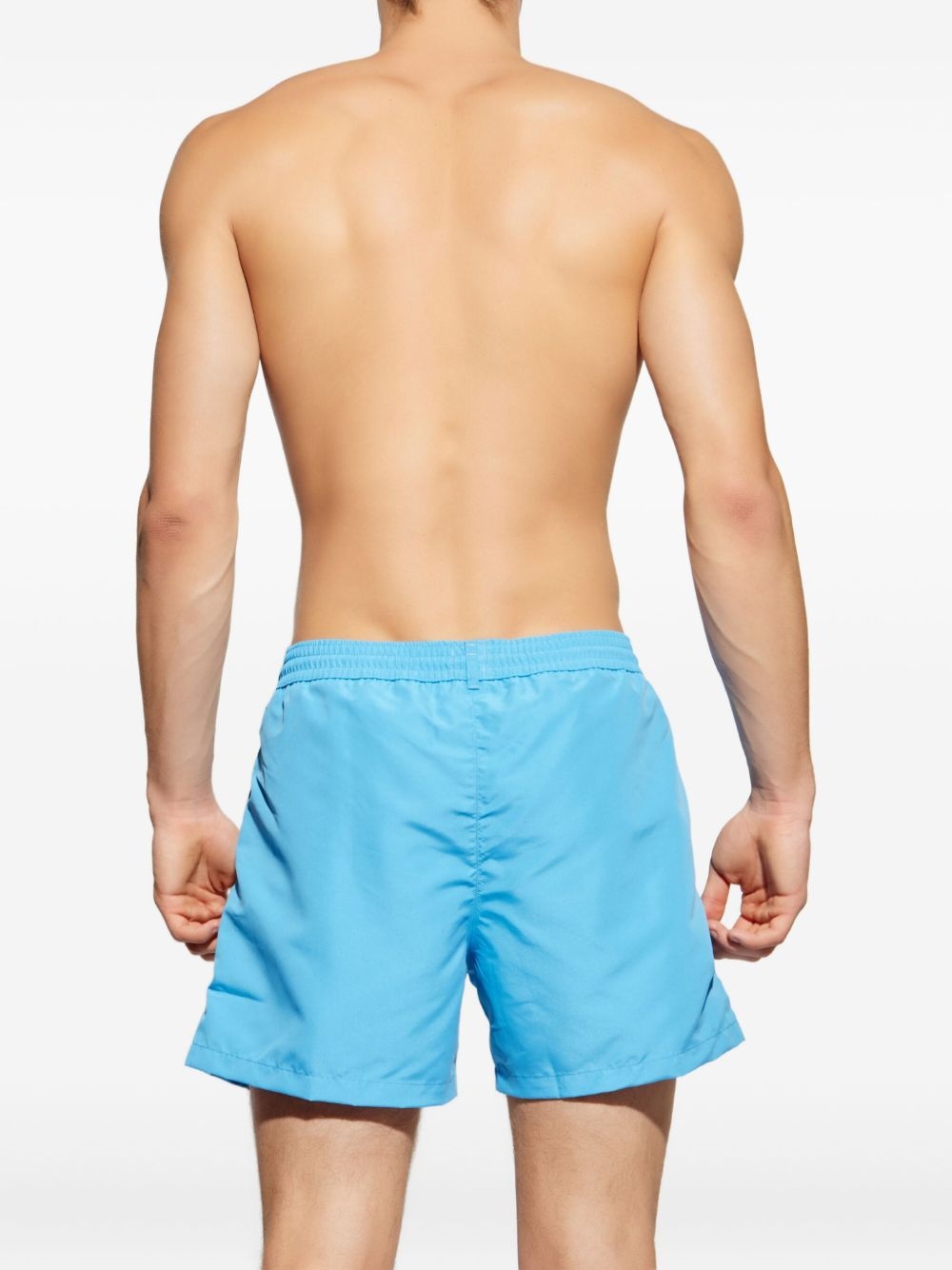 zebra-logo swim shorts - 3
