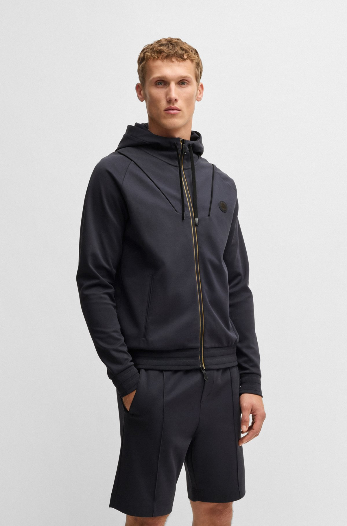 ZIP-UP HOODIE WITH DOUBLE B MONOGRAM - 2