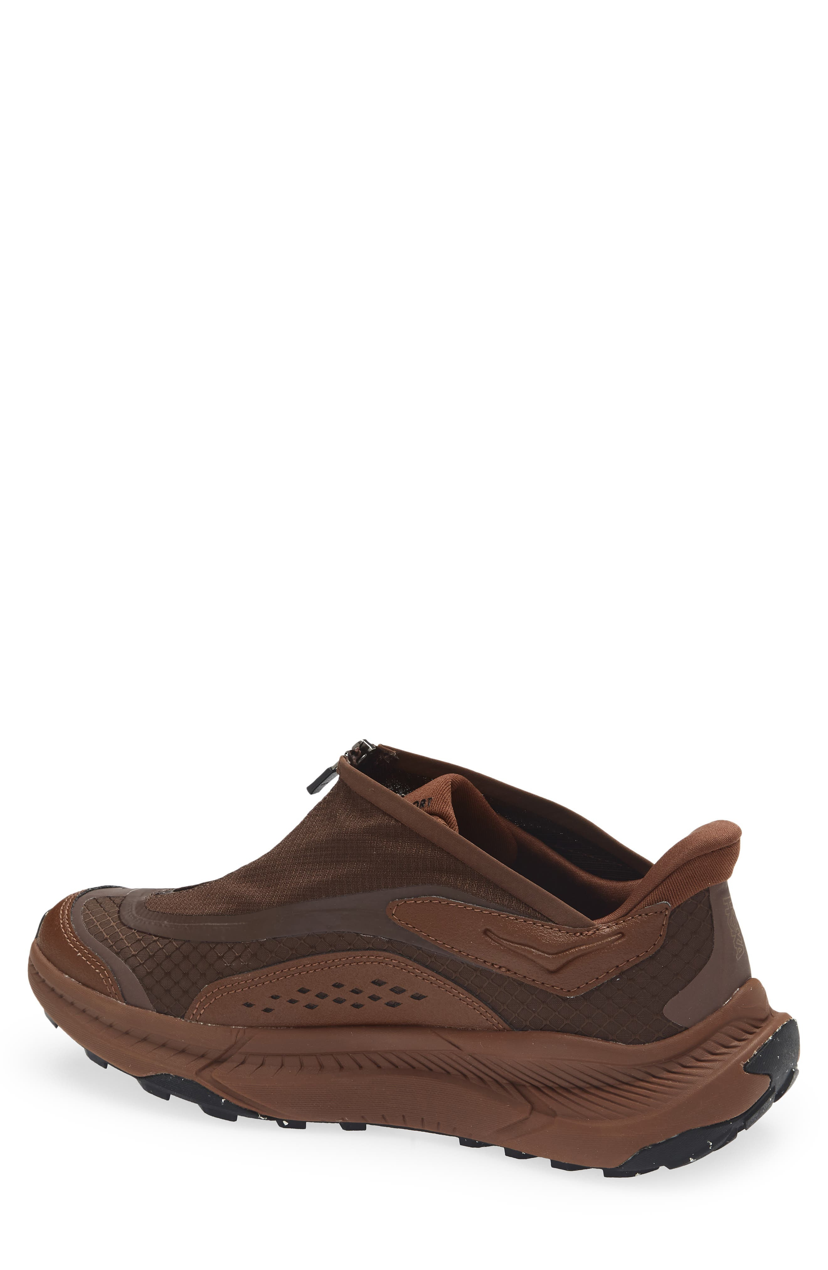HOKA Gender Inclusive Project Transport Zip Sneaker in Mineral Brown /Walnut at Nordstrom - 2