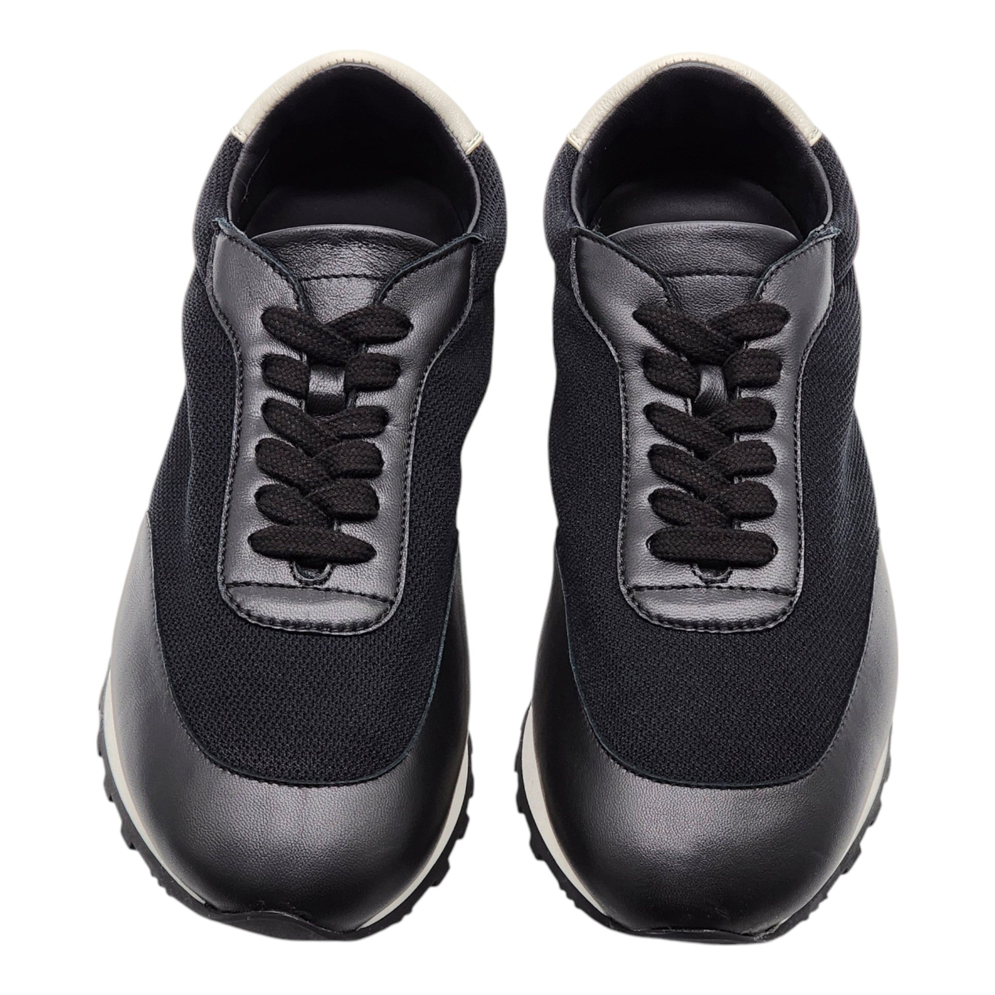 The Row Owen Runner Sneakers - Mesh and Leather - Black 36 - 3