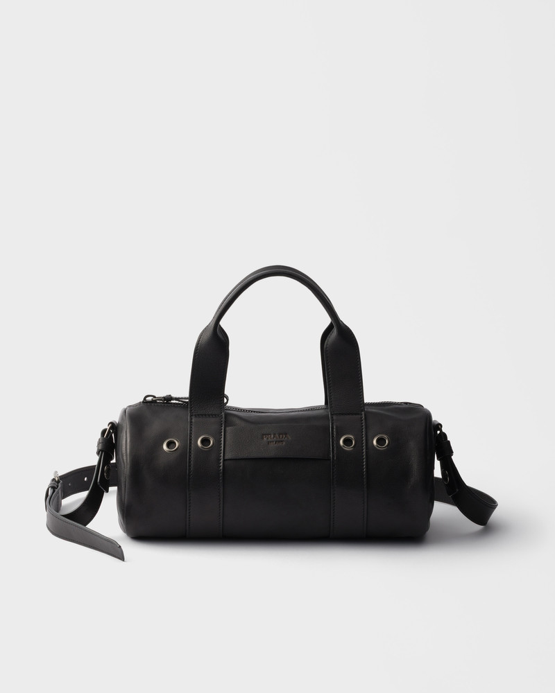 Large leather top-handle bag 1