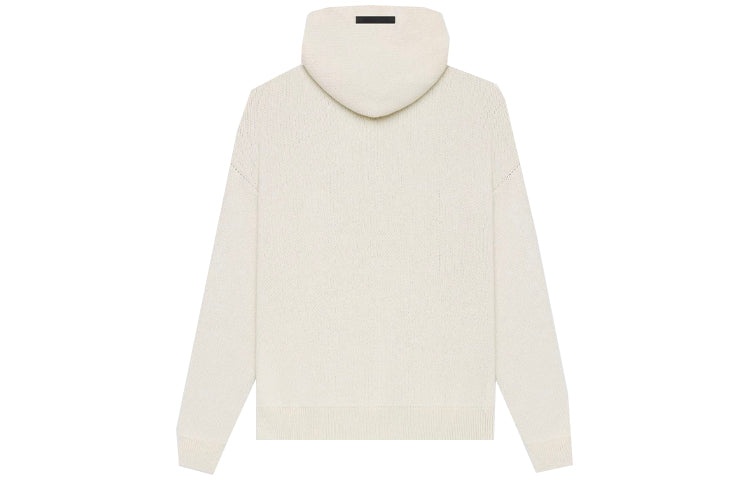 Fear of God Essentials SS21 Knit Logo Hoodie 'Buttercream' FOG-SS21-636 - 3