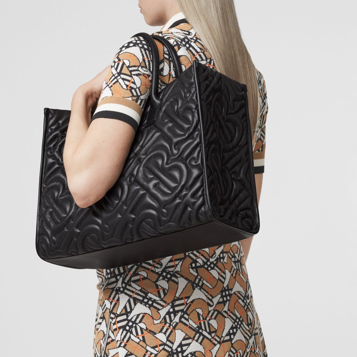 Medium Monogram Quilted Lambskin Freya Tote 9