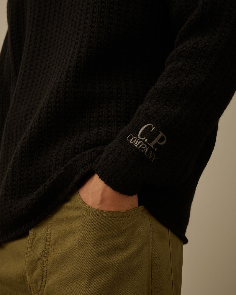 Lambswool GRS Boxy Hooded Sweater 5