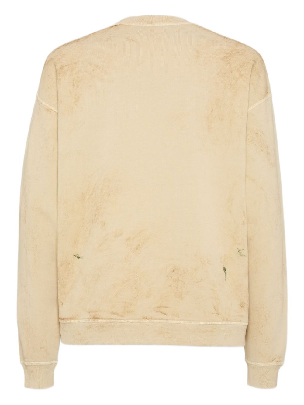 slogan-embroidered sweatshirt - 2