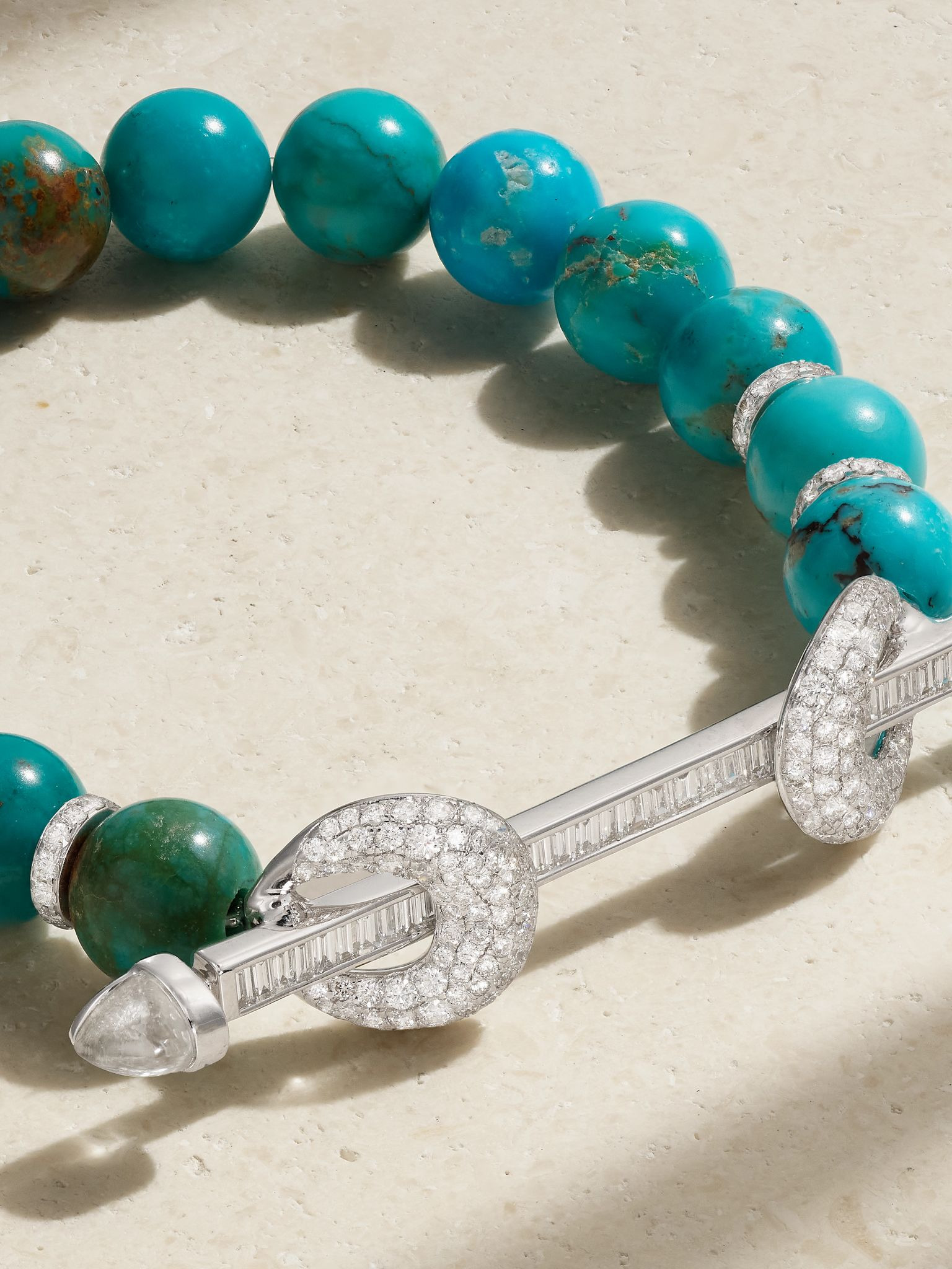 Chakra 18-karat white gold multi-stone bracelet Gold - 4