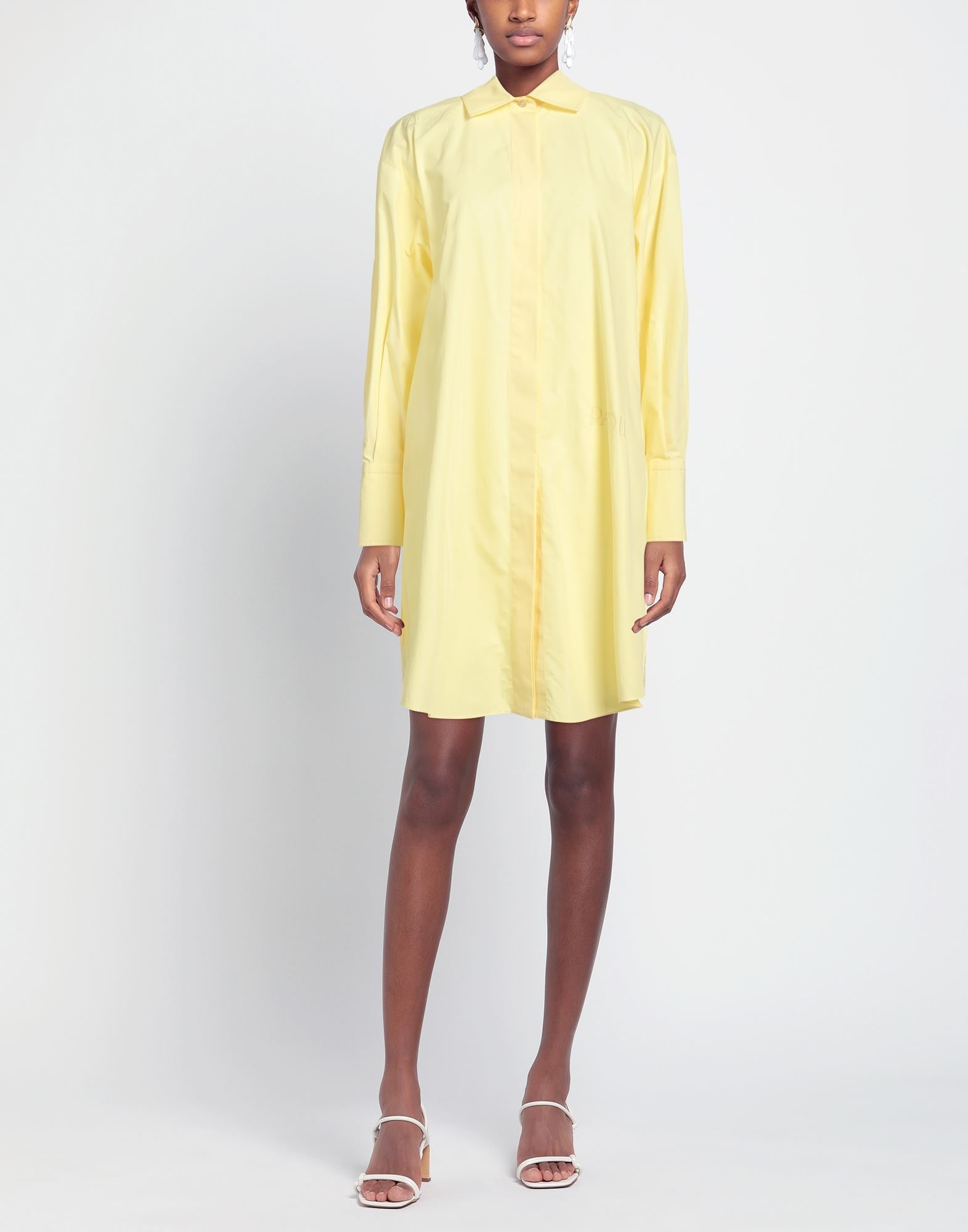 Yellow Women's Shirt Dress - 2