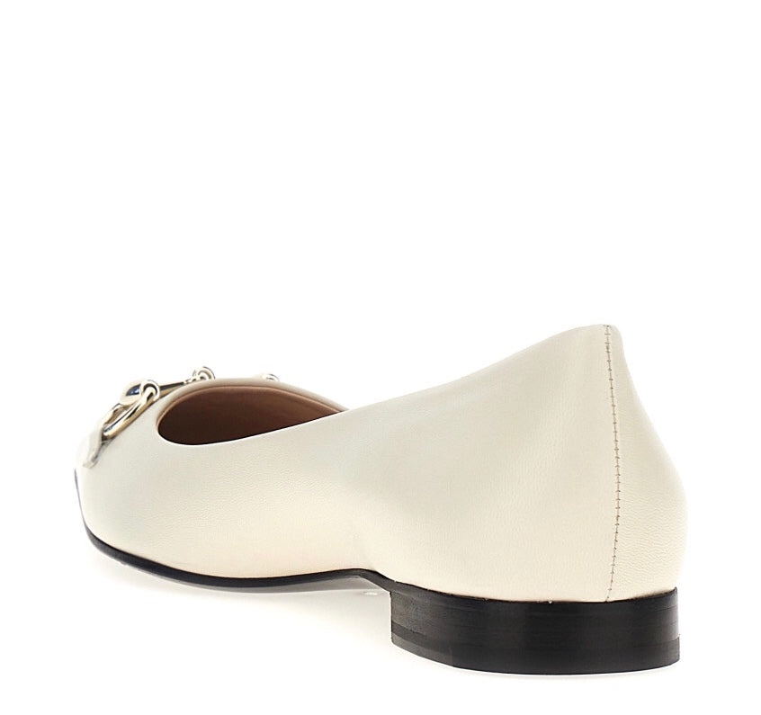 Gucci Horsebit Leather Ballet Flats - 2