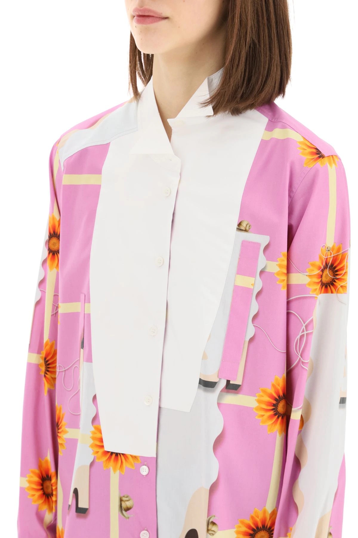 ASYMMETRIC PRINTED SHIRT - 5