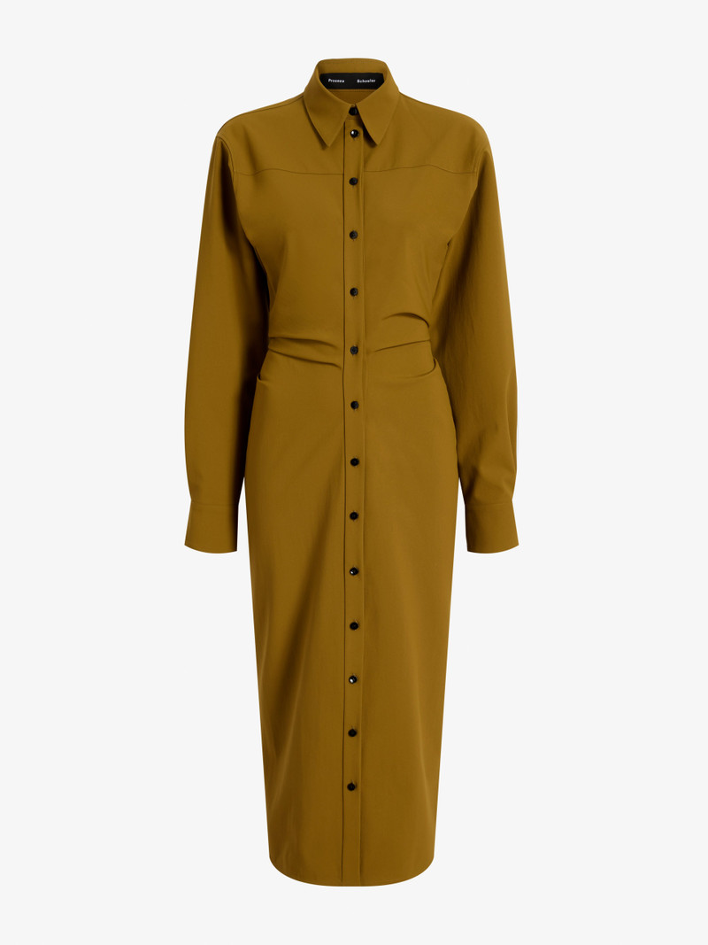 Flora Dress in Bi Stretch Cotton Nylon 1