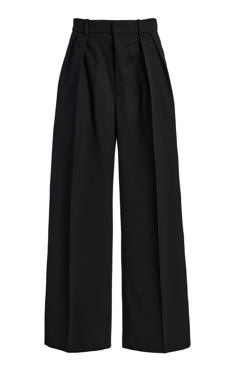 High-Rise Wide-Leg Pants black 1