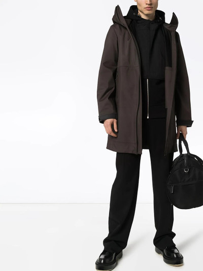 Bottega Veneta technical hooded coat outlook