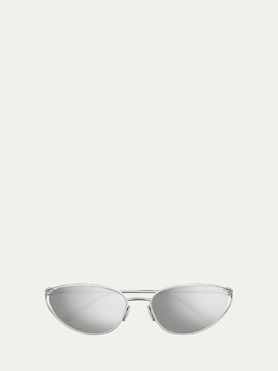 Knot Metal Cat-Eye Sunglasses - 1