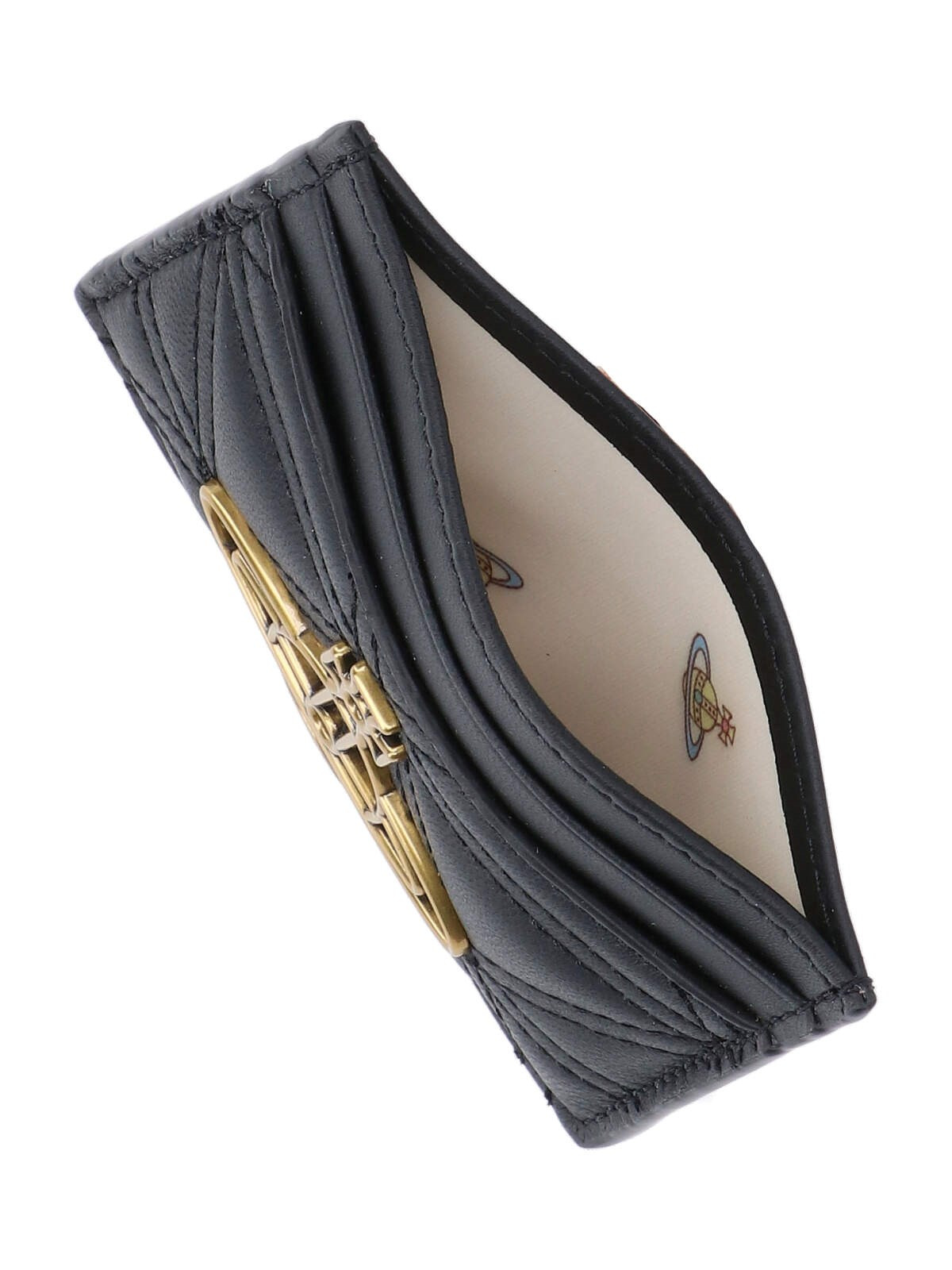 QUILTED LOGO CARD HOLDER - 3
