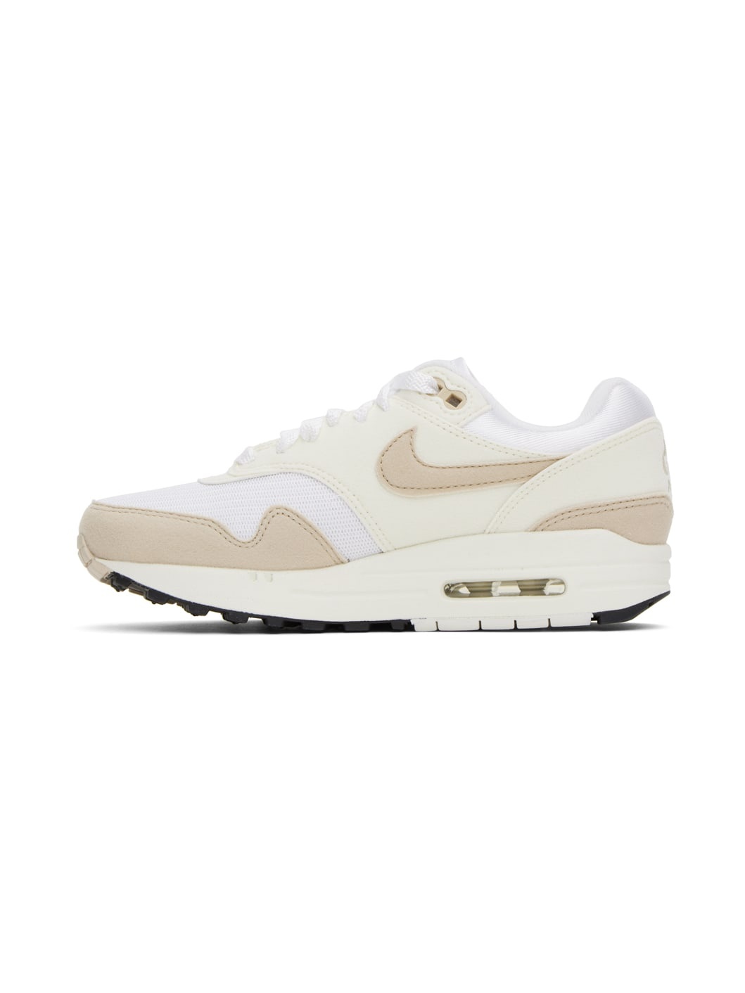 White & Beige Air Max 1 Sneakers - 3