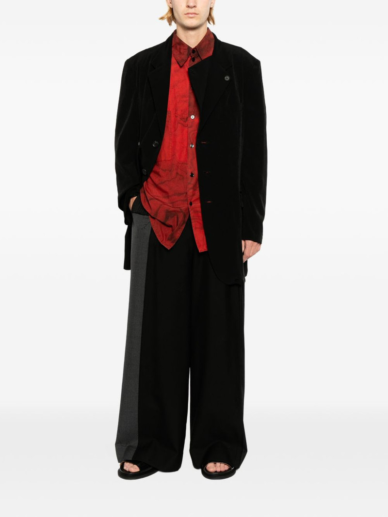 Yohji Yamamoto double-lapel blazer outlook