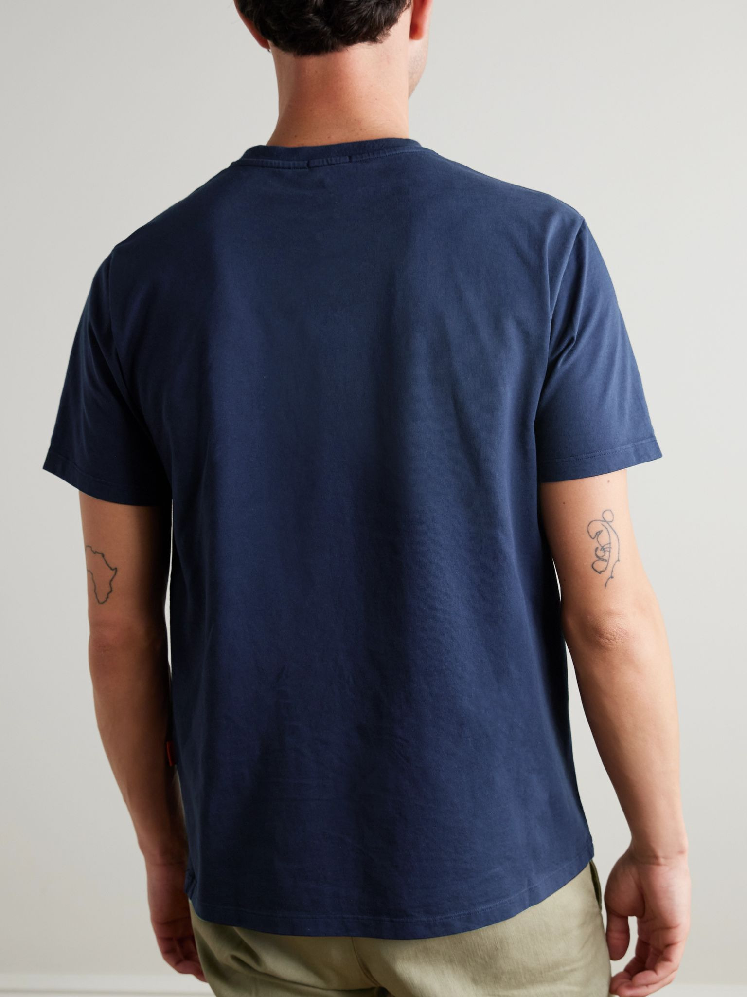 Cotton-Jersey T-Shirt Navy - 4