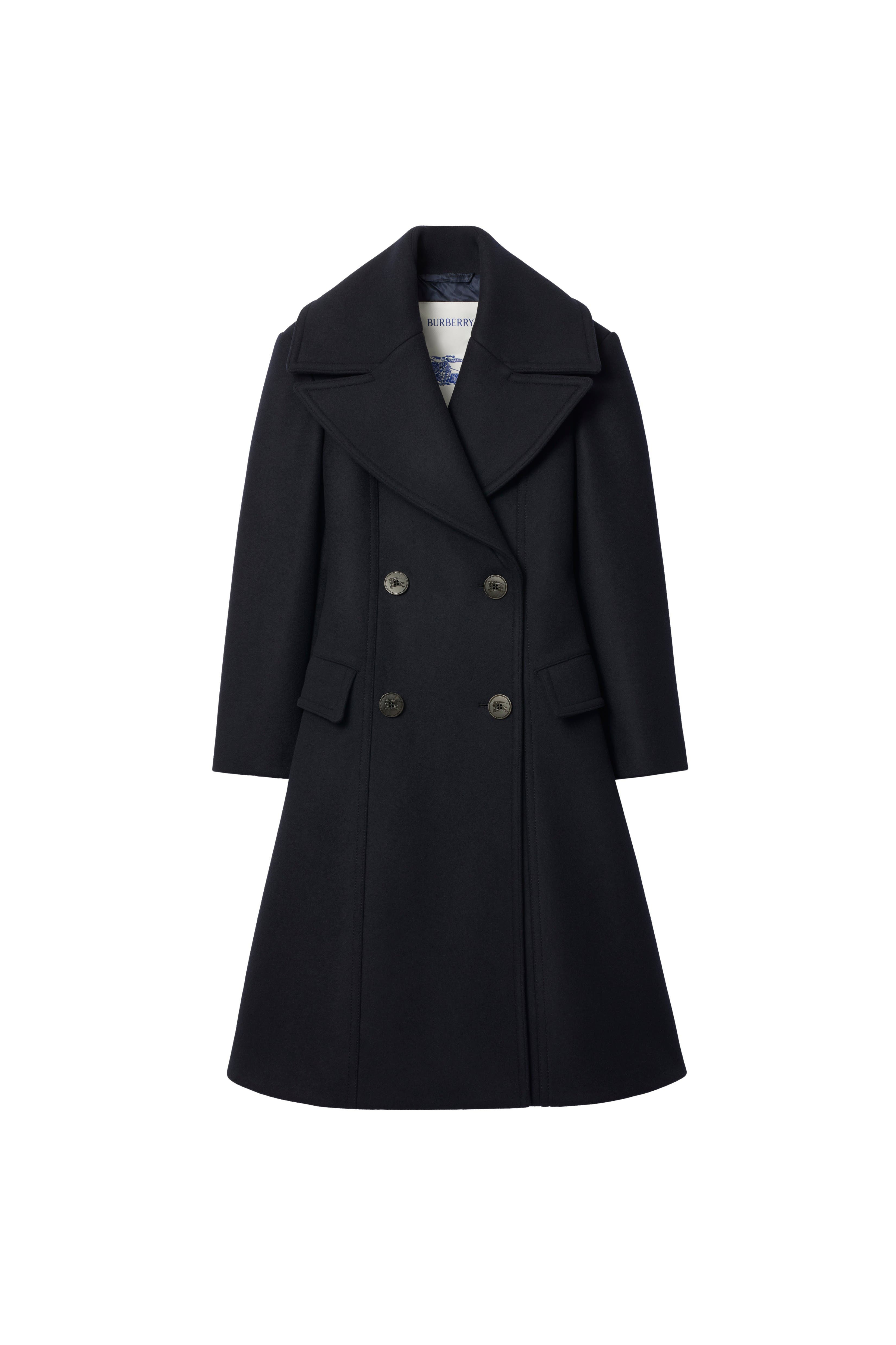 burberry Wool Tailored Coat in Navy at Nordstrom - 2