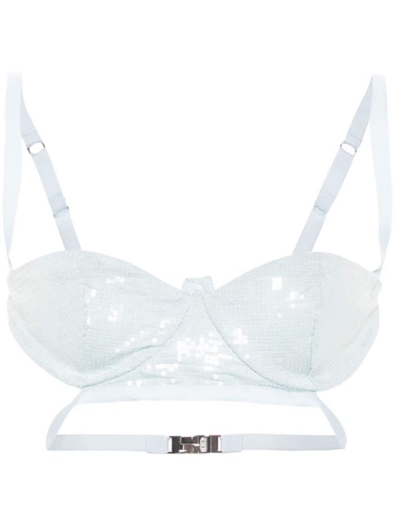 sequined bra top - 1