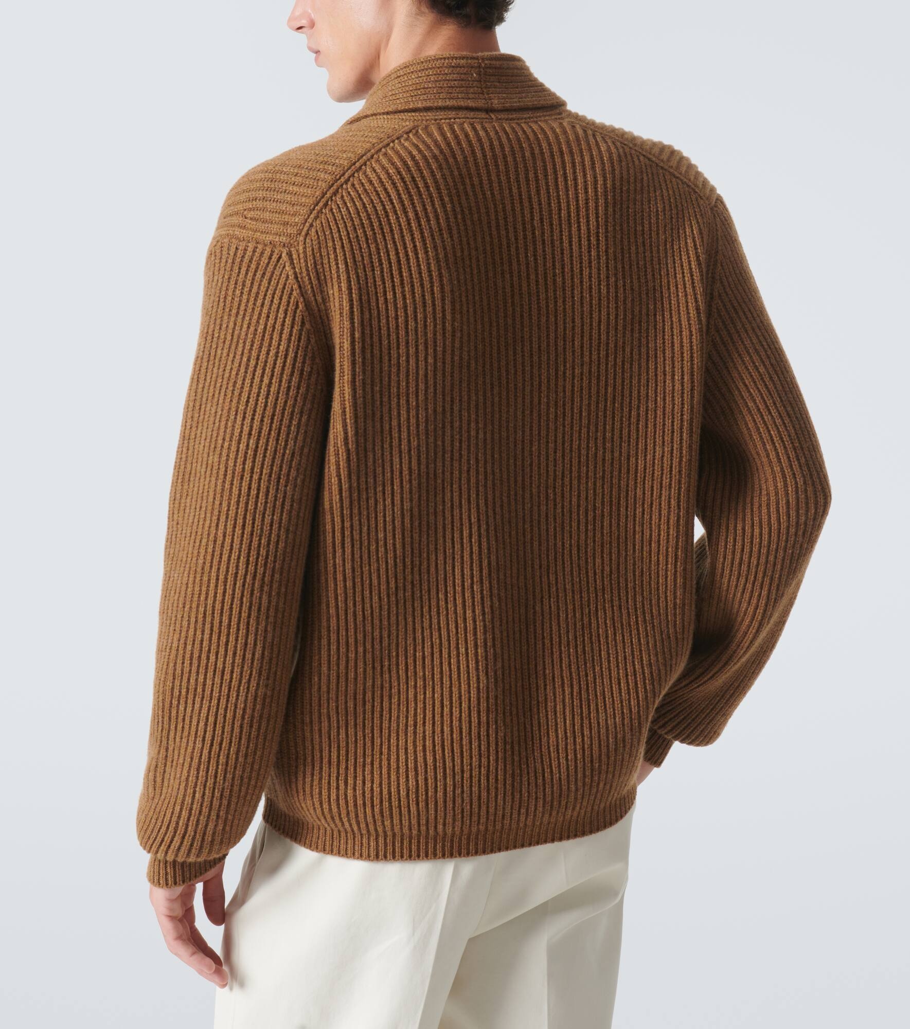 Ribbed-knit cashmere cardigan - 4