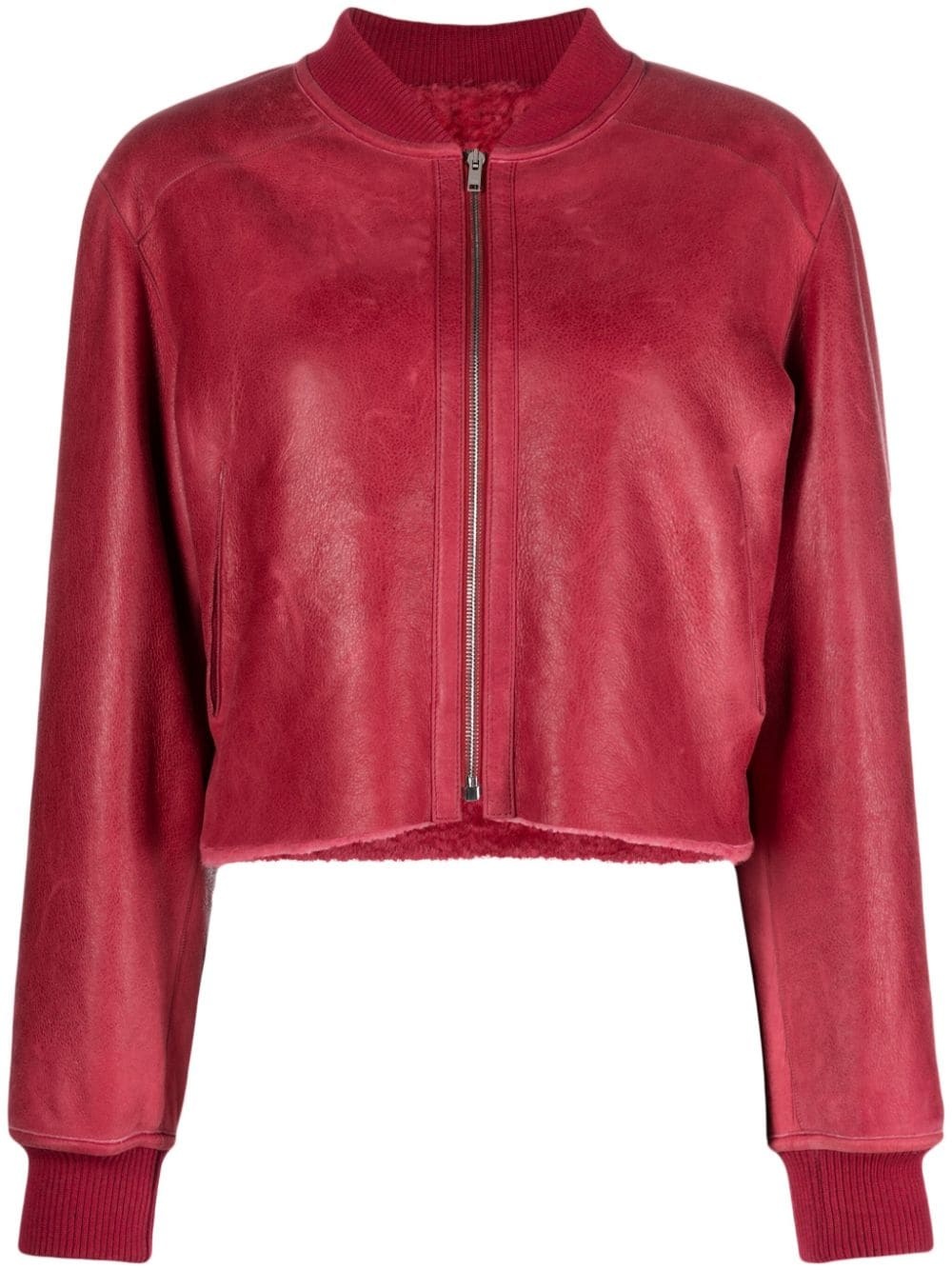 Olina shearling-lined bomber jacket - 1