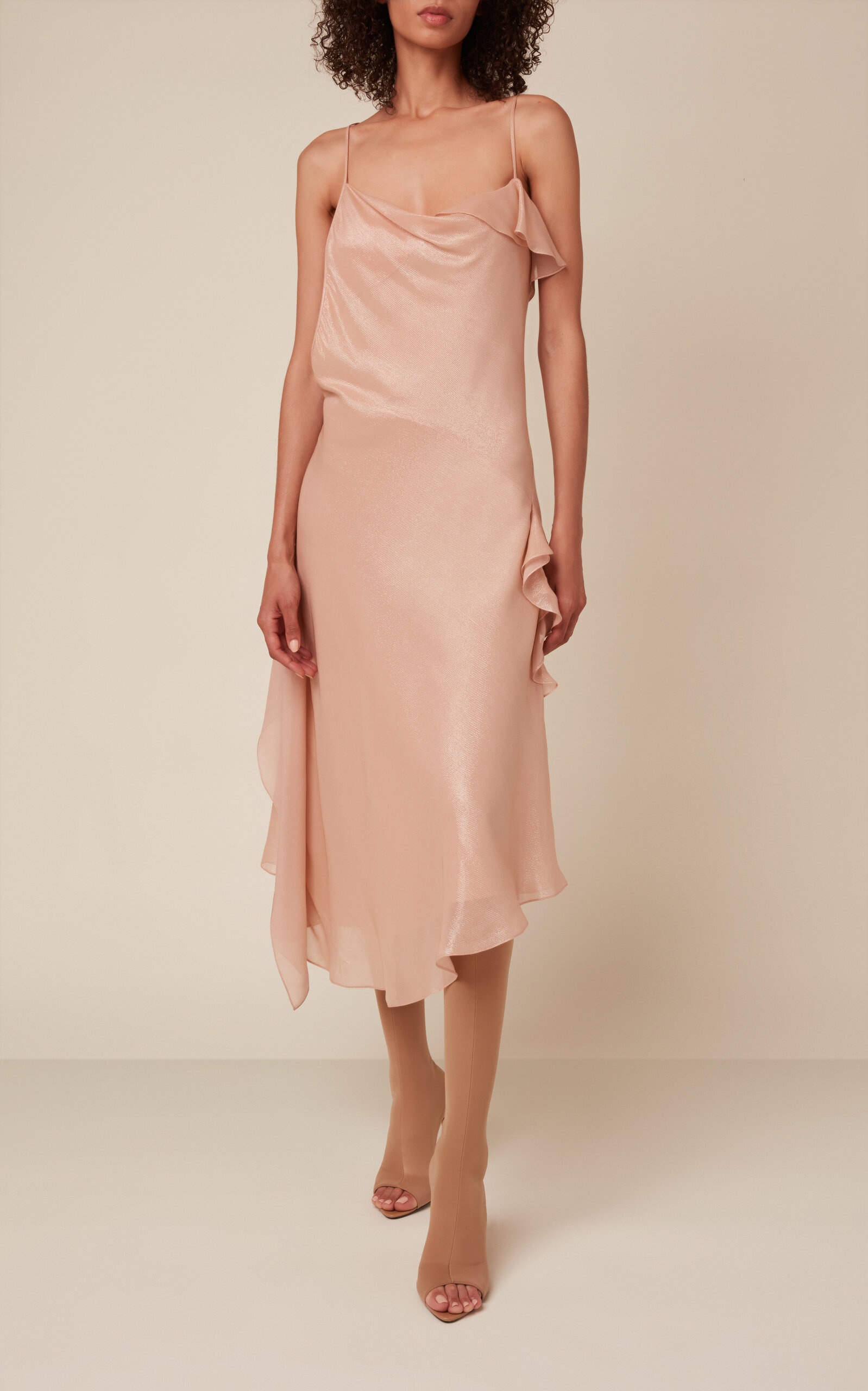 ワンピース Victoria Beckham BIAS CAMI SLIP DRESS (1124WDR005220A8680) Victoria Beckham Bias-Cut Cami Slip Dress light pink