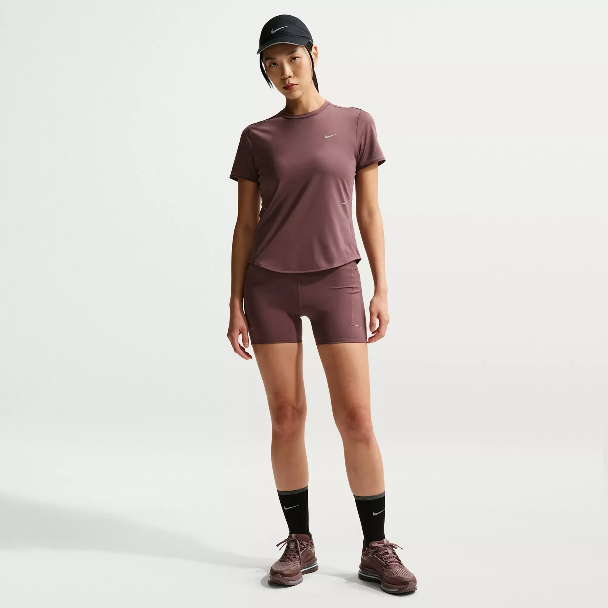 Nike Women's Swift High-Waisted 4" Tight Running Shorts with Pockets - 1