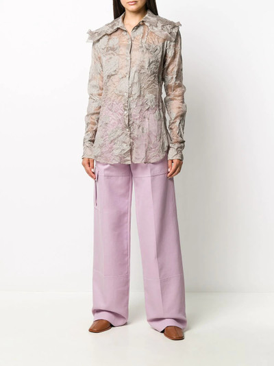 NINA RICCI high-waisted wide leg trousers outlook