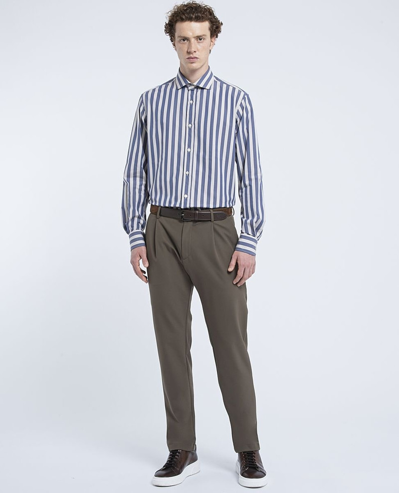 Paul & Shark Stretch nylon pleated Trousers outlook