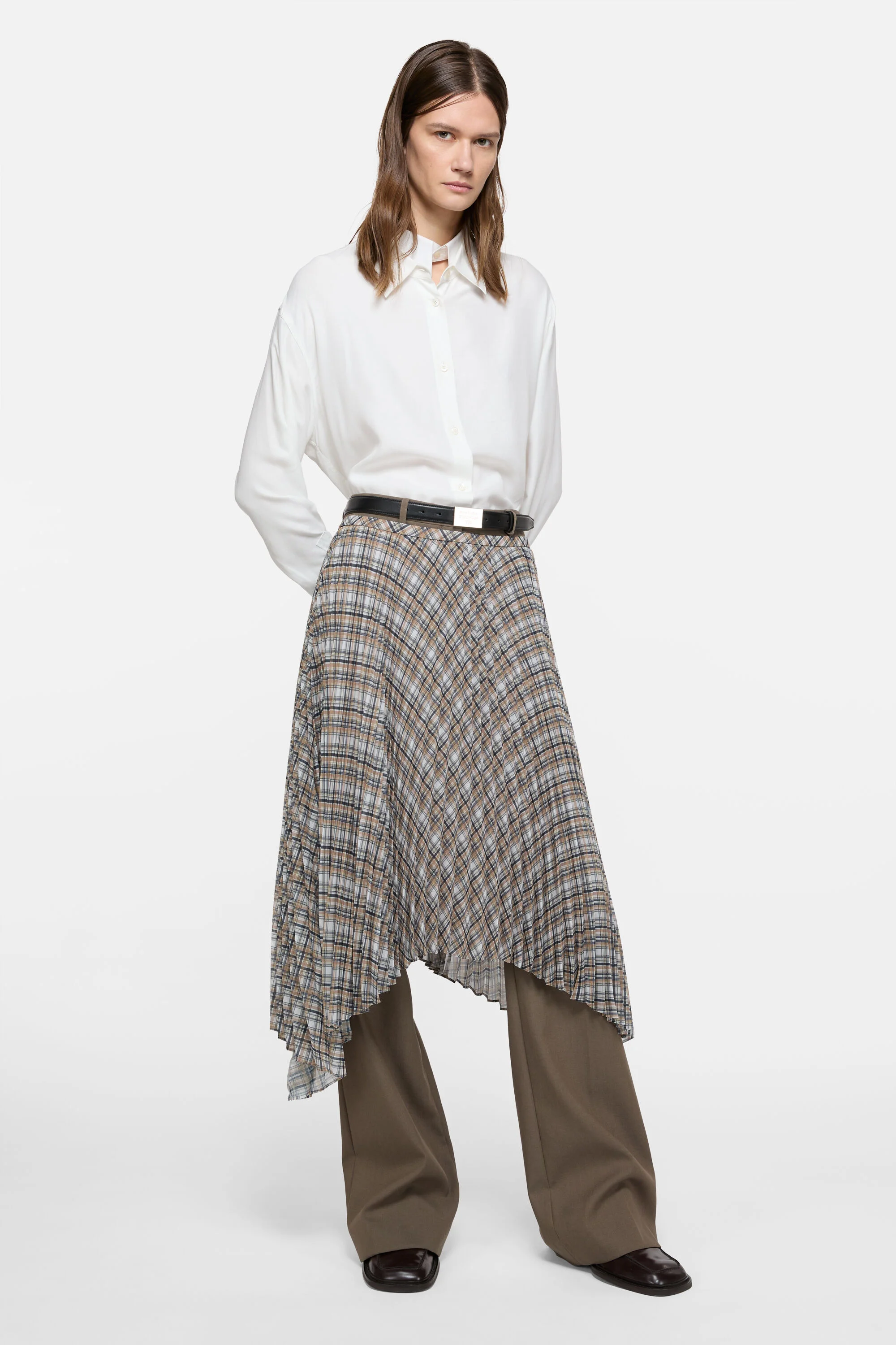 Layered button-up - White/white - 1