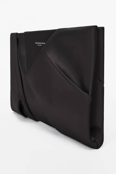 Alexander Wang CRUSHED SATIN CLUTCH outlook