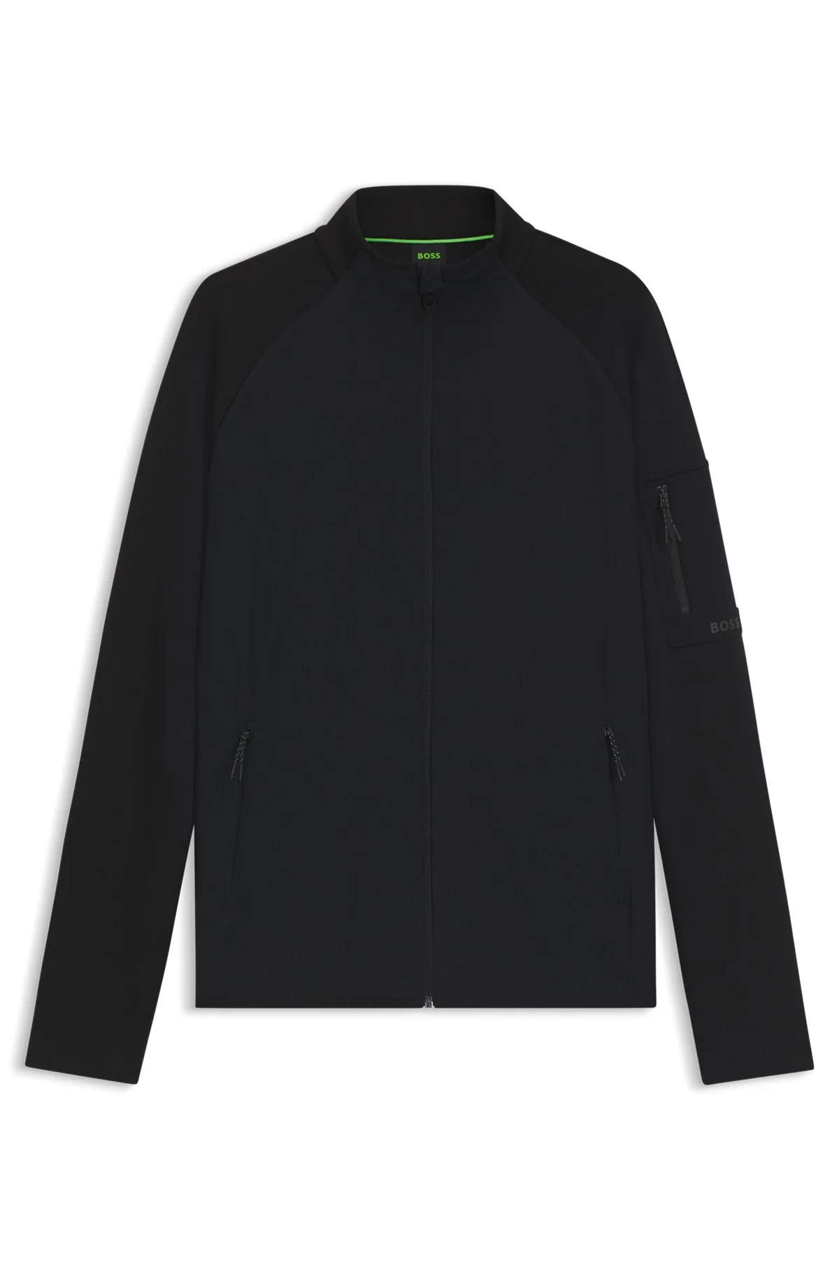 REGULAR-FIT ZIPPER-THROUGH SWEATSHIRT WITH REFLECTIVE DETAILS - 1