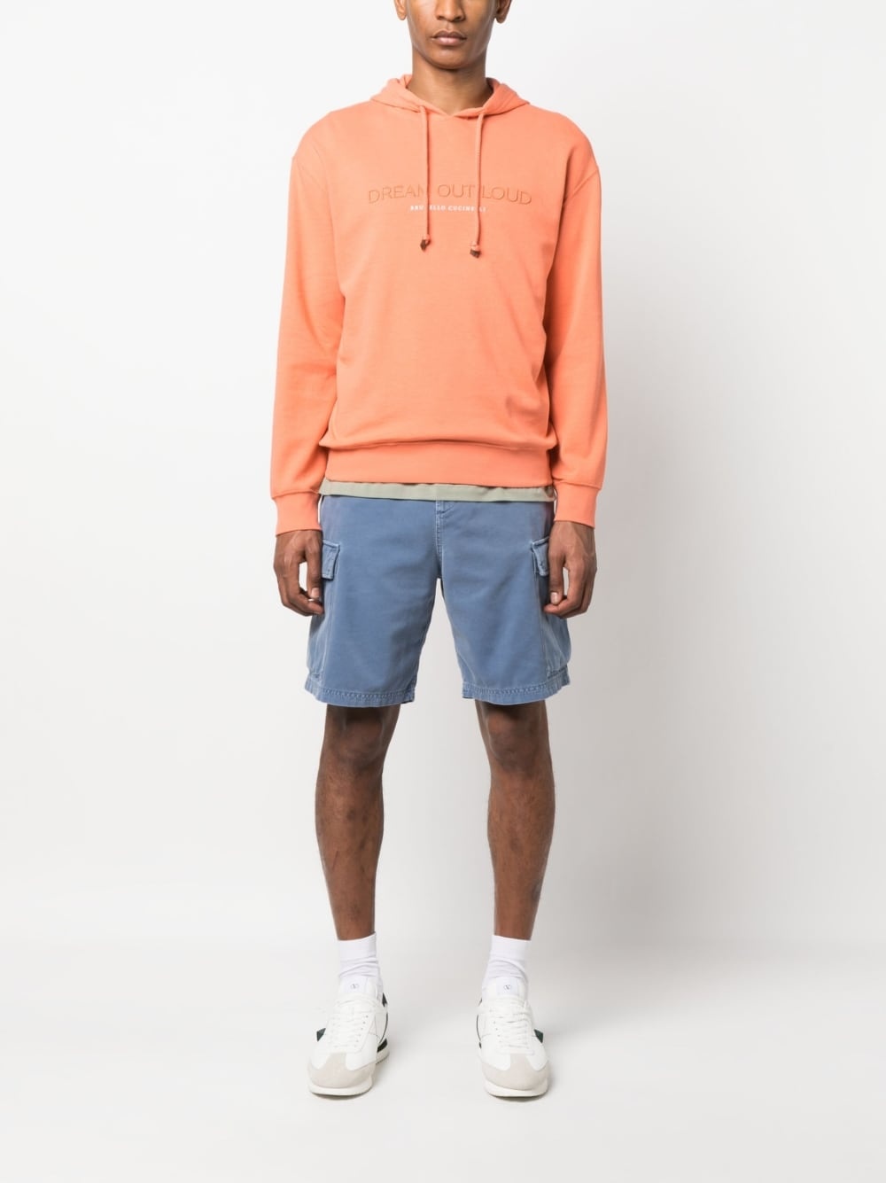 embroidered-slogan hoodie - 2