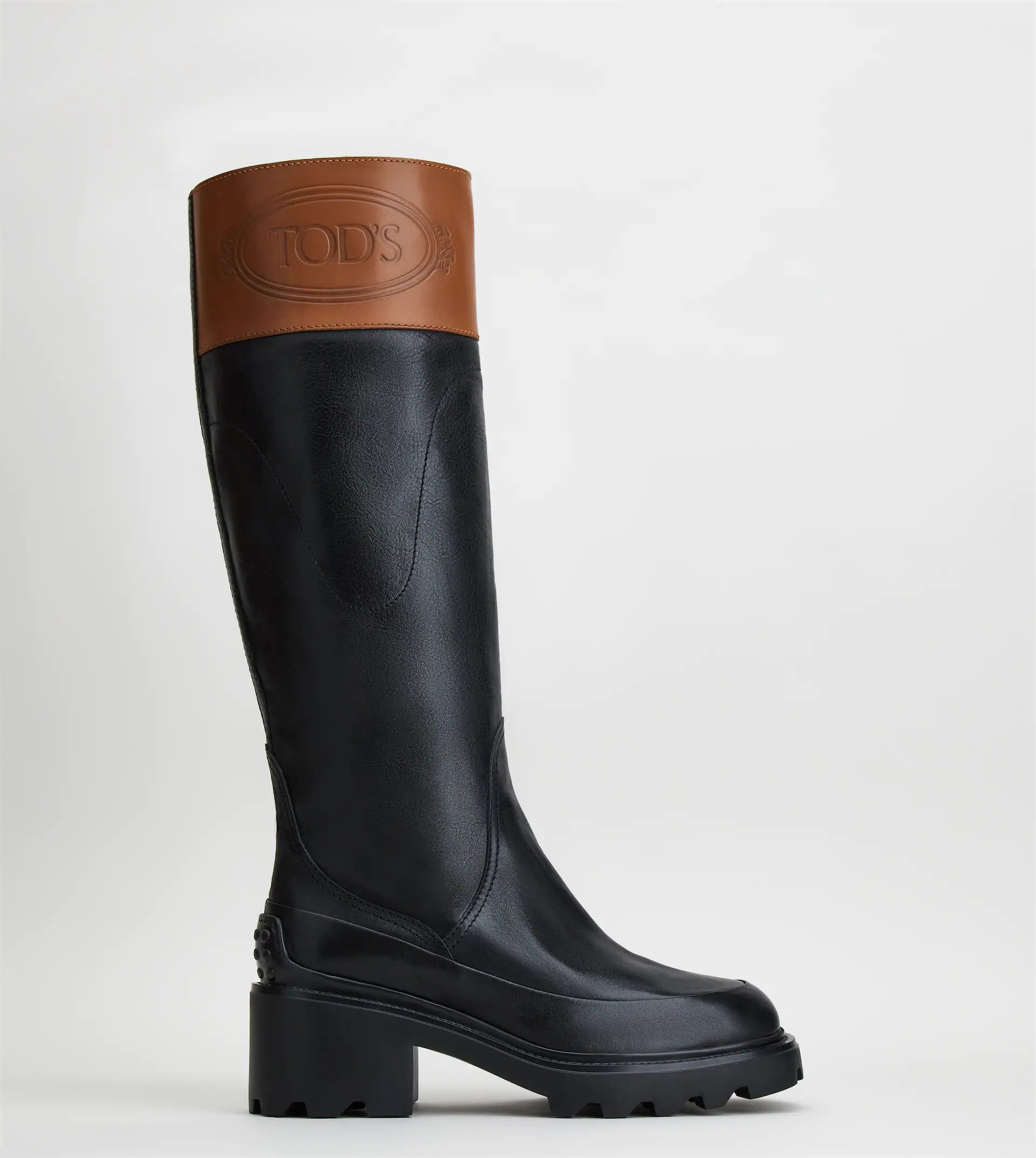 BOOTS IN LEATHER - BLACK - 1