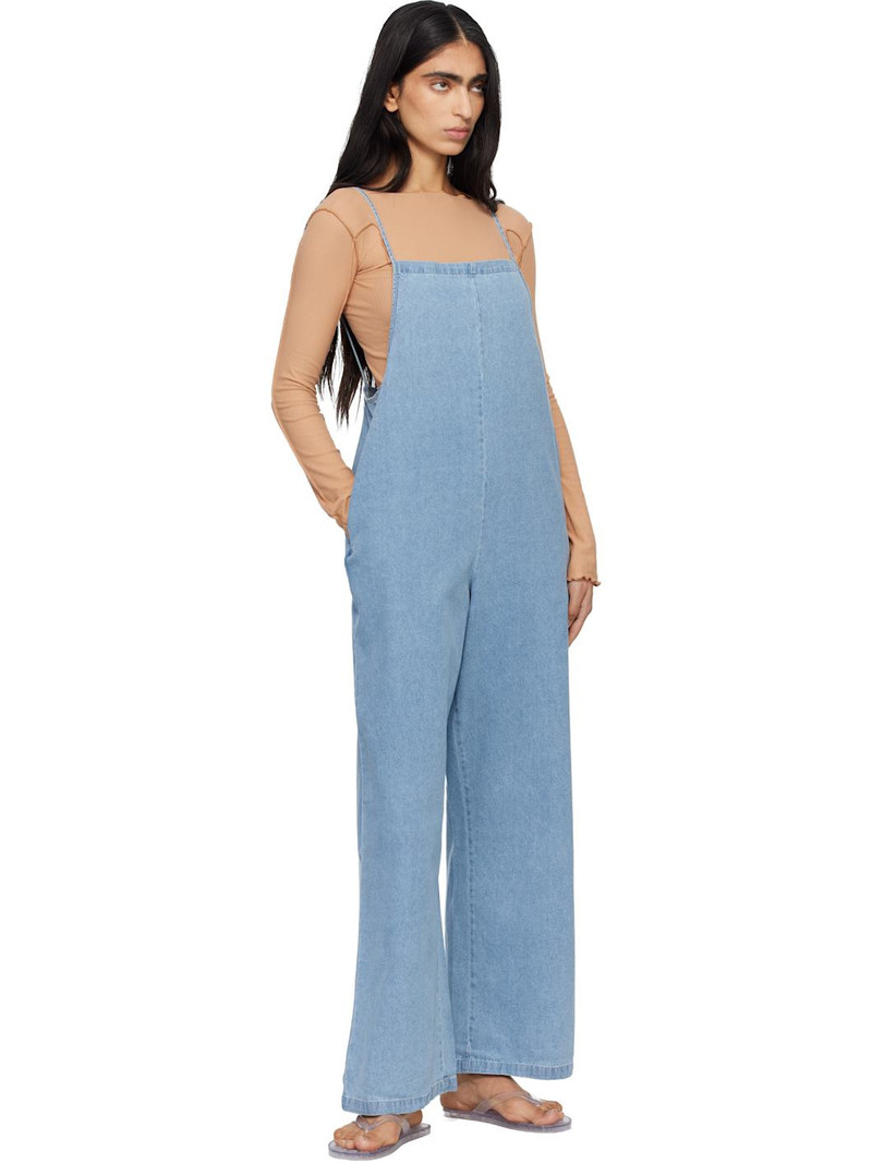 BASERANGE Blue Yumi Denim Jumpsuit outlook