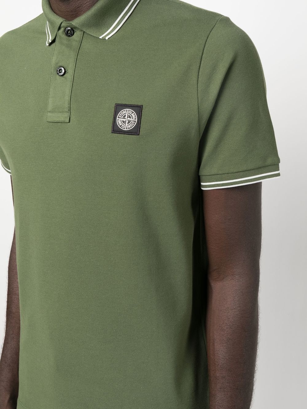 Compass-patch polo shirt - 5