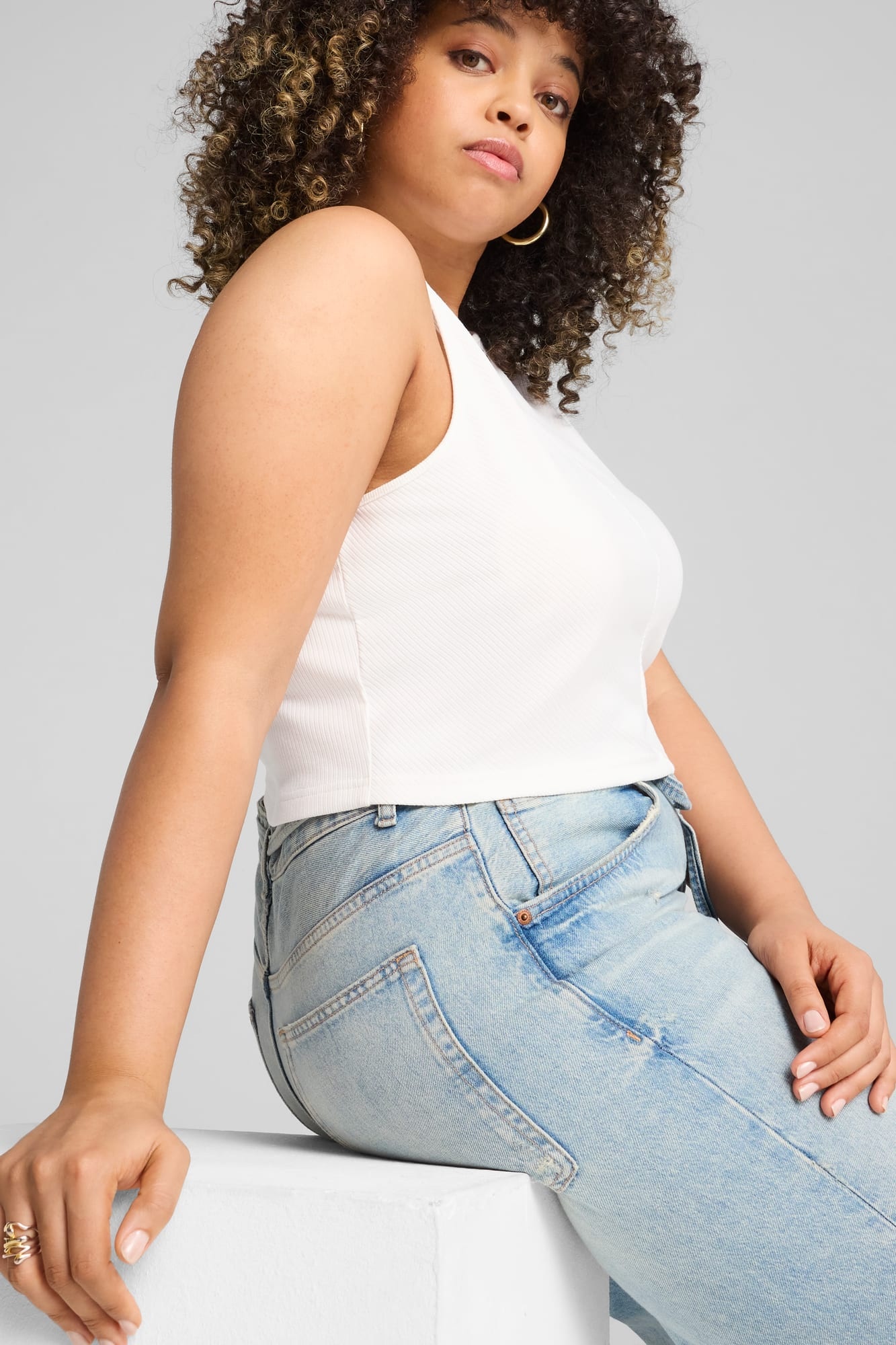 Wardrobe Essentials Women's Ribbed Crop Top - 7